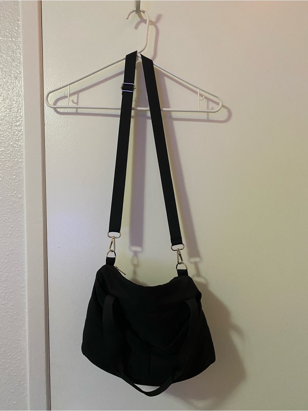 black ceneda mini duffle bag